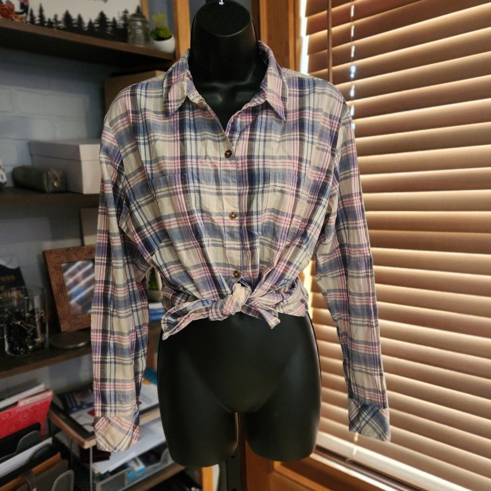 .Plaid LS Button Down From Riders by Lee